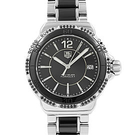 TAG Heuer Formula 1 Black Dial Steel Ceramic Ladies Quartz Watch WAH121A.BA0859