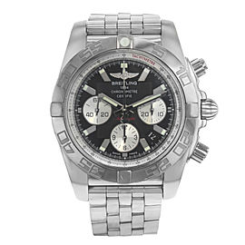 Breitling Chronomat Steel Black Dial Automatic Mens Watch AB011012/B967-375A