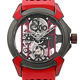 Jacob and Co. Epic X Skeleton Titanium Red Hand-Wind Mens Watch EX100.21.RR.PY.A