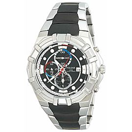 Pulsar Chronograph Black Dial Stainless Steel Quartz Men's Watch PF8259