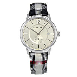 Burberry The Classic Round Silver Dial Steel Quartz Unisex Watch BU10002