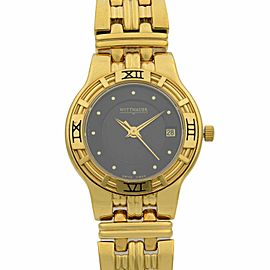 Wittnauer Gold Tone Steel Casual Womens Swiss Quartz Watch 11M04