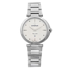 Eterna Grace Steel Diamond Silver Dial Quartz Womens Watch 2560.54.66.1713