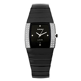 Rado Sintra Jubile Ceramic Diamond Black Dial Ladies Quartz Watch R13617712