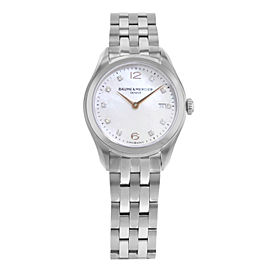 Baume & Mercier Clifton MOA10176 Stainless Steel Quartz Ladies Watch