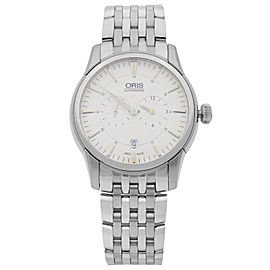 Oris Artelier Regulateur Steel Silver Dial Men Watch 01 749 7667 4051-07 8 21 77