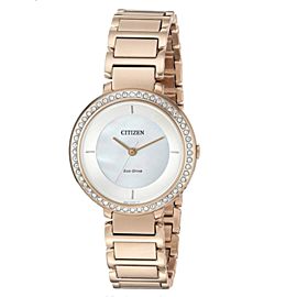 Citizen Silhouette Crystal Steel MOP Dial Quartz Ladies Watch EM0483-54D