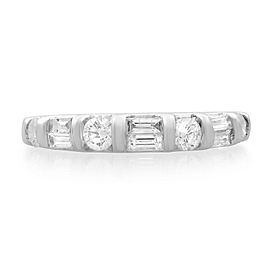 Rachel Koen 14K White Gold Diamond Band Ring 0.75cttw Size 5.75