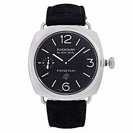 Panerai Radiomir Black Seal Steel Black Dial Hand Wind Mens Watch PAM00380