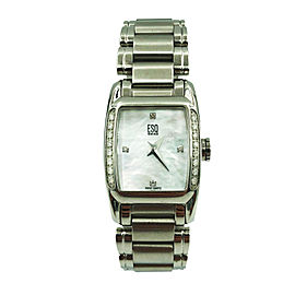 ESQ Movado Quest MOP Rectangle Dial Steel Quartz Ladies Watch 07100961