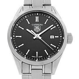 TAG Heuer Carrera 27mm Steel Black Dial Quartz Ladies Watch WV1414.BA0793