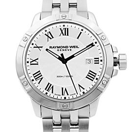 Raymond Weil Tango Stainless Steel White Dial Quartz Mens Watch 8160-ST-00300