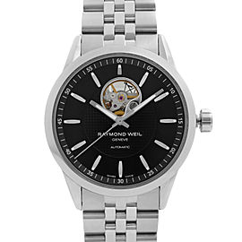 Raymond Weil Freelancer 42mm Steel Black Dial Automatic Mens Watch 2710-ST-20021