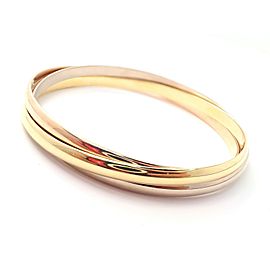 Cartier 18k Tri-color Gold Trinity Bangle Bracelet 1997