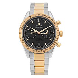 Omega Speedmaster 57 18k Rose Gold Steel Black Dial Watch 331.20.42.51.01.002