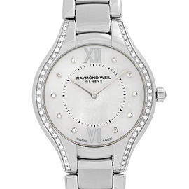 Raymond Weil Noemia Steel Diamond MOP Dial Quartz Ladies Watch 5132-STS-00985