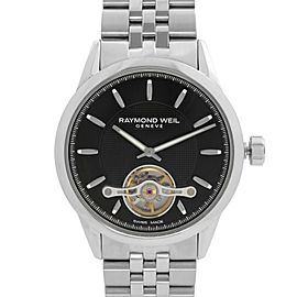 Raymond Weil Freelancer 42mm Steel Black Dial Automatic Mens Watch 2780-ST-20001