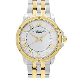 Raymond Weil Tango Two-Tone Steel White Dial Quartz Mens Watch 5591-STP-00308