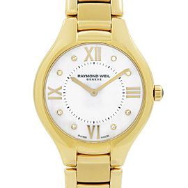 Raymond Weil Noemia Gold PVD Steel Diamond MOP Dial Ladies Watch 5136-P-00995