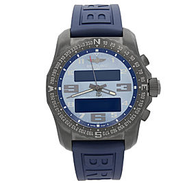 Breitling B50 Cockpit Titanium Blue MOP Dial Watch VB501019/C932-261S