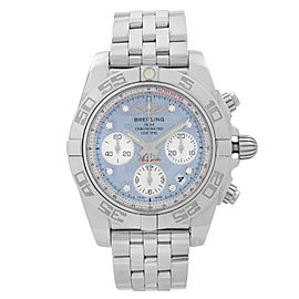 Breitling Chronomat 41mm Steel Diamond MOP Dial Mens Watch AB014012-G712-378A