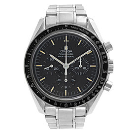 Omega Speedmaster Moonwatch Steel Black Dial Hand Wind Mens Watch 345.0022.100