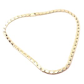 Gucci 18k Yellow Gold Diamond Tennis Necklace