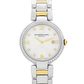 Raymond Weil Shine Two-Tone Steel White MOP Dial Ladies Watch 1600-SPS-00995