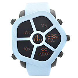 Jacob & Co. Ghost 5 Time Zone Carbon Bezel Blue Mens Watch GH100.11.NS.MC.ANM4D