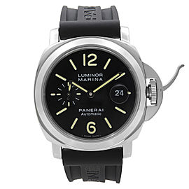 Panerai Luminor Marina Stainless Steel Automatic Black Dial Mens Watch PAM00104