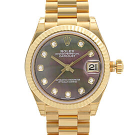 Rolex Datejust 31 President 18K Yellow Gold MOP Diamond Dial Ladies Watch