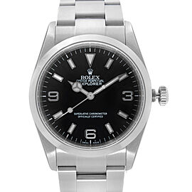 Rolex Explorer 36mm Stainless Steel Black Dial Automatic Men's Watch