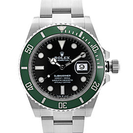 Rolex Submariner 41mm Kermit Steel Black Dial Automatic Mens Watch