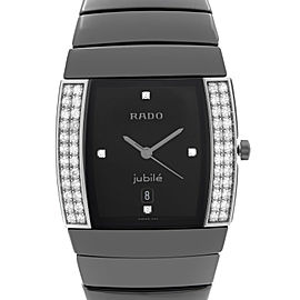 Rado Sintra Jubile Ceramic Diamond Black Dial Quartz Ladies Watch