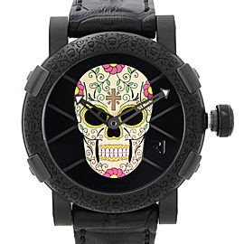 Romain Jerome Día De Los Muertos PVD Steel Black Enamel Dial RJ.T.AU.FM.001.16