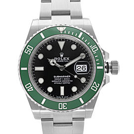 Rolex Submariner 41mm Kermit Steel Black Dial Automatic Men's Watch