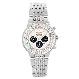 Breitling Navitimer Heritage Stainless Steel White Panda Dial Mens Watch