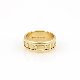 Tiffany & Co. 18K Yellow Gold 7mm ATLAS Numerical Band Ring- Size 4.75