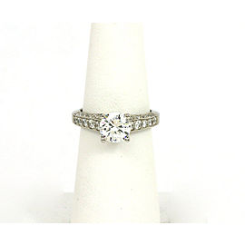 New Scott Kay Diamond Platinum Solitaire Engagement Mounting w/Accent Diamonds