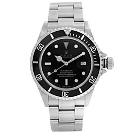 Rolex Sea-Dweller 40mm No Holes Steel Date Black Dial Automatic Mens Watch