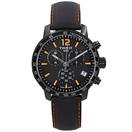 Tissot Quickster Chronograph Steel Black Dial Quartz Watch