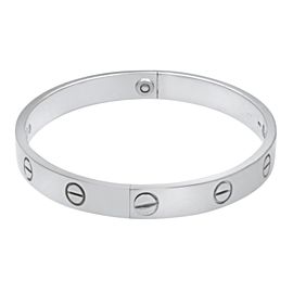 Cartier Love Bracelet 18k White Gold Size 17 Old Style