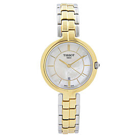 Tissot Flamingo Steel Two-Tone MOP Dial Quartz Ladies Watch