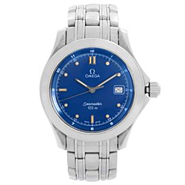 Omega Seamaster 120 36mm Steel Blue Dial Mens Quartz Watch