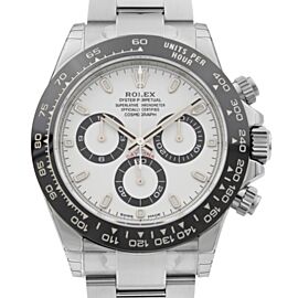 Rolex Cosmograph Daytona Steel Ceramic Stick White Panda Dial Men Watch