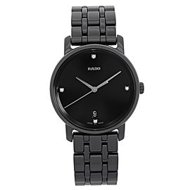 Rado DiaMaster 33mm Ceramic Black Diamond Dial Quartz Ladies Watch