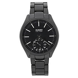 Rado Hyperchrome Dual Timer XL 42mm Touch Black Ceramic Mens Watch