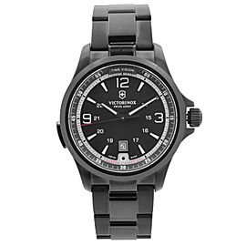 Victorinox Swiss Army Night Vision 42mm Black PVD Steel Mens Quartz Watch