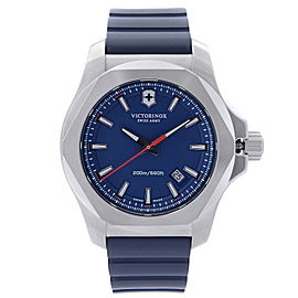 Victorinox Swiss Army 43mm Steel Blue Dial Mens Quartz Watch