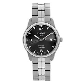 Tissot PR 38mm Titanium Anthracite Dial Mens Quartz Watch